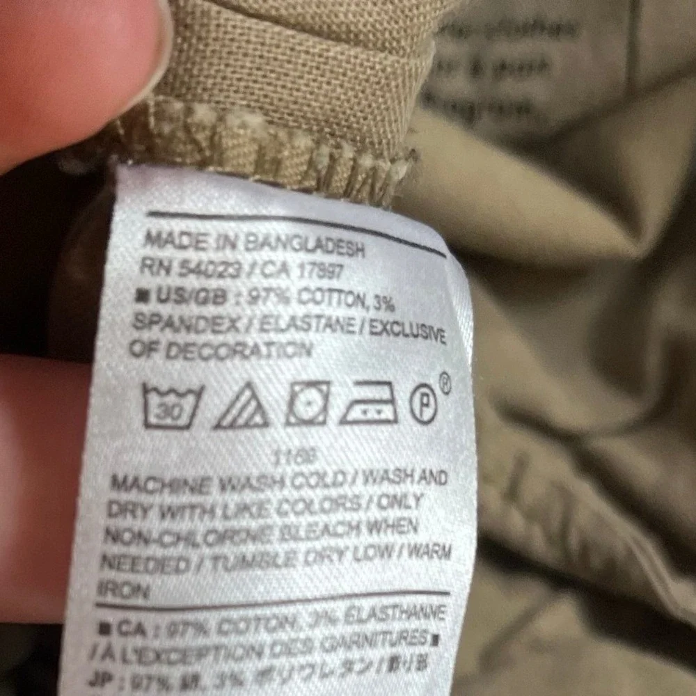 Banana Republic Pants Men 36x32 (Fit 36x29) Lived-In Chino Athletic Fit Khaki